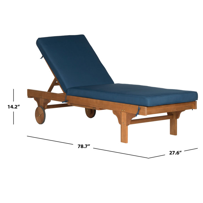 Sol 72 Outdoor™ Alvah Outdoor Eucalyptus Chaise Lounge & Reviews | Wayfair